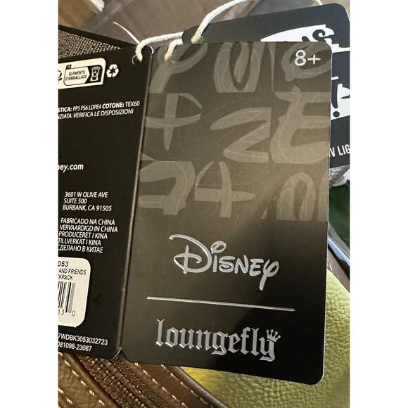 Loungefly Disney Mickey Friends Jungle Safari Glow in the Dark Mini Backpack NWT - Picture 4 of 5